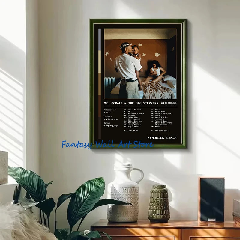 GNX Good Kid, M.A.A.d City DxMN. Music Album By Kendrick Lamar Dark Poster Canvas Painting Wall Pictures Home Decor Fans Gifts