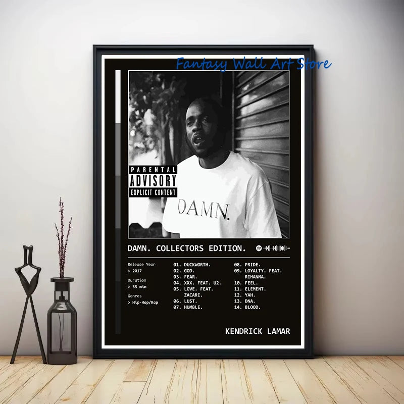 GNX Good Kid, M.A.A.d City DxMN. Music Album By Kendrick Lamar Dark Poster Canvas Painting Wall Pictures Home Decor Fans Gifts